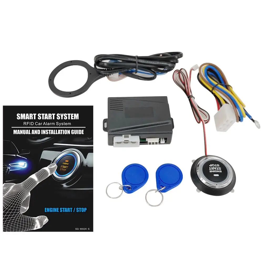 Универсальная кнопка запуска и остановки автомобильной сигнализации двигателя