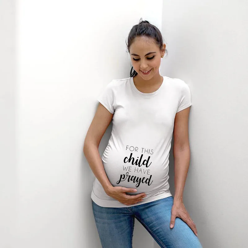 Для этого ребенка мы молились объявление беременности рубашка новая футболка