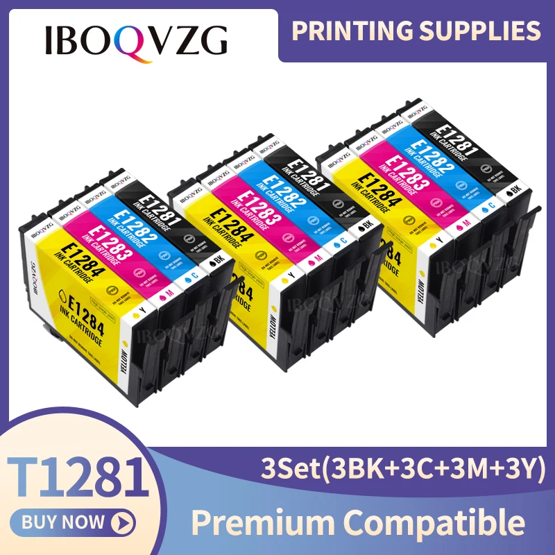 

Картриджи IBOQVZG 4, совместимые с EPSON 128, для принтеров stylus SX125, SX130, SX435W, SX235W, BX305F, BX305FW, BX305FW Plus