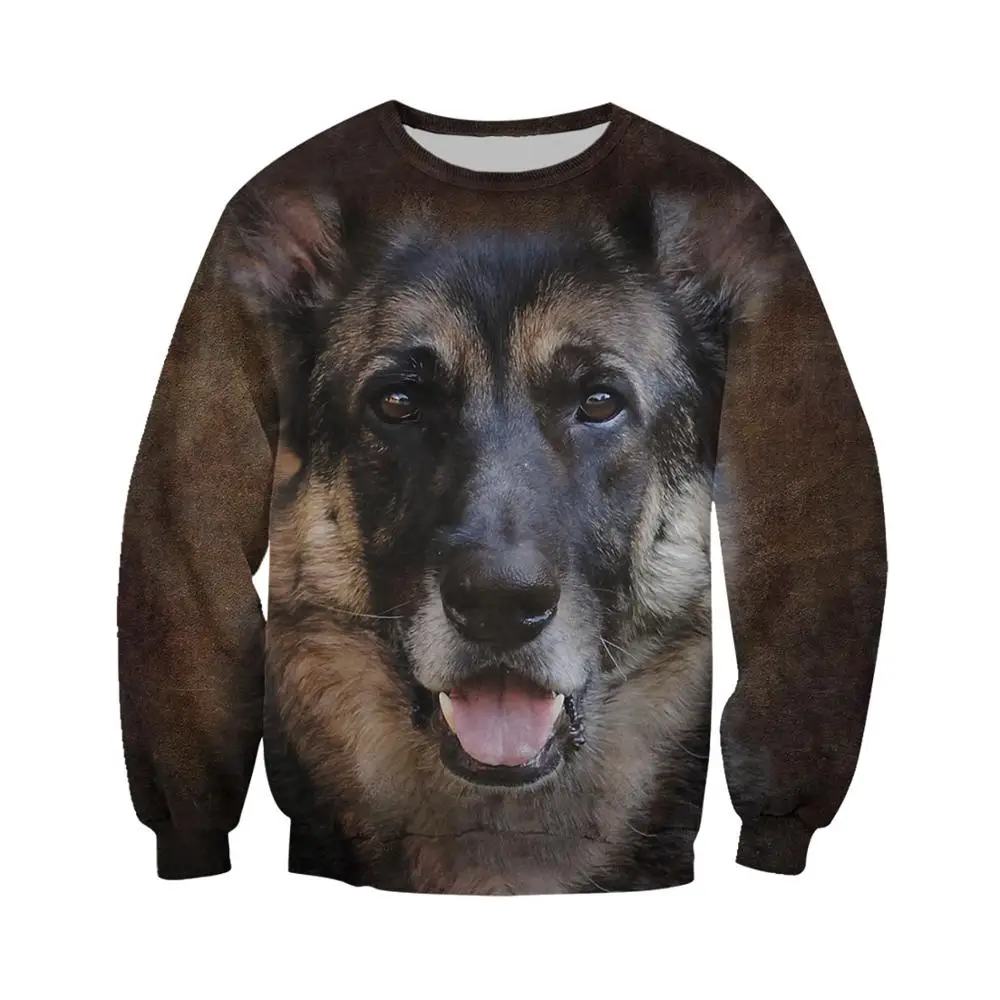 Jumeast/Мужская и женская рубашка с объемным принтом лояльная собака немецкая