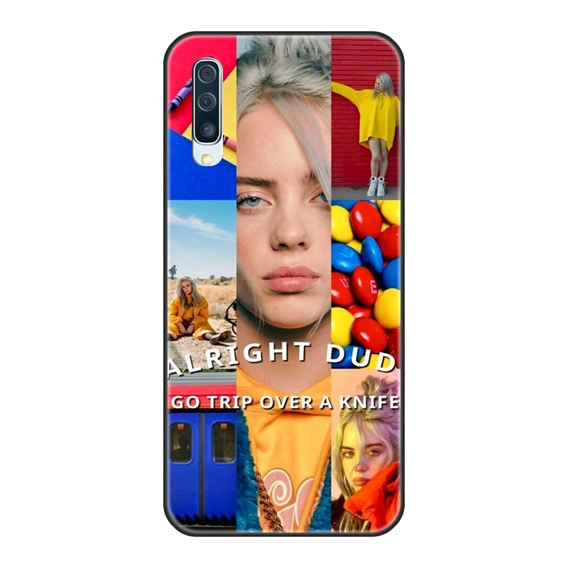 Чехол для samsung Galaxy A10 A20 A30 A40, силиконовый чехол Billie Eilish, задняя крышка для samsung A80 A70 A60 A50, чехол для телефона