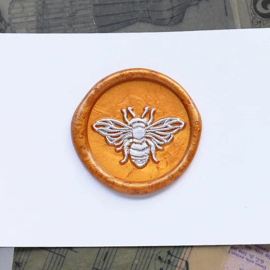 Пчелиный воск печать с ручкой мед пчела расческа уплотнение штамп Свадебные