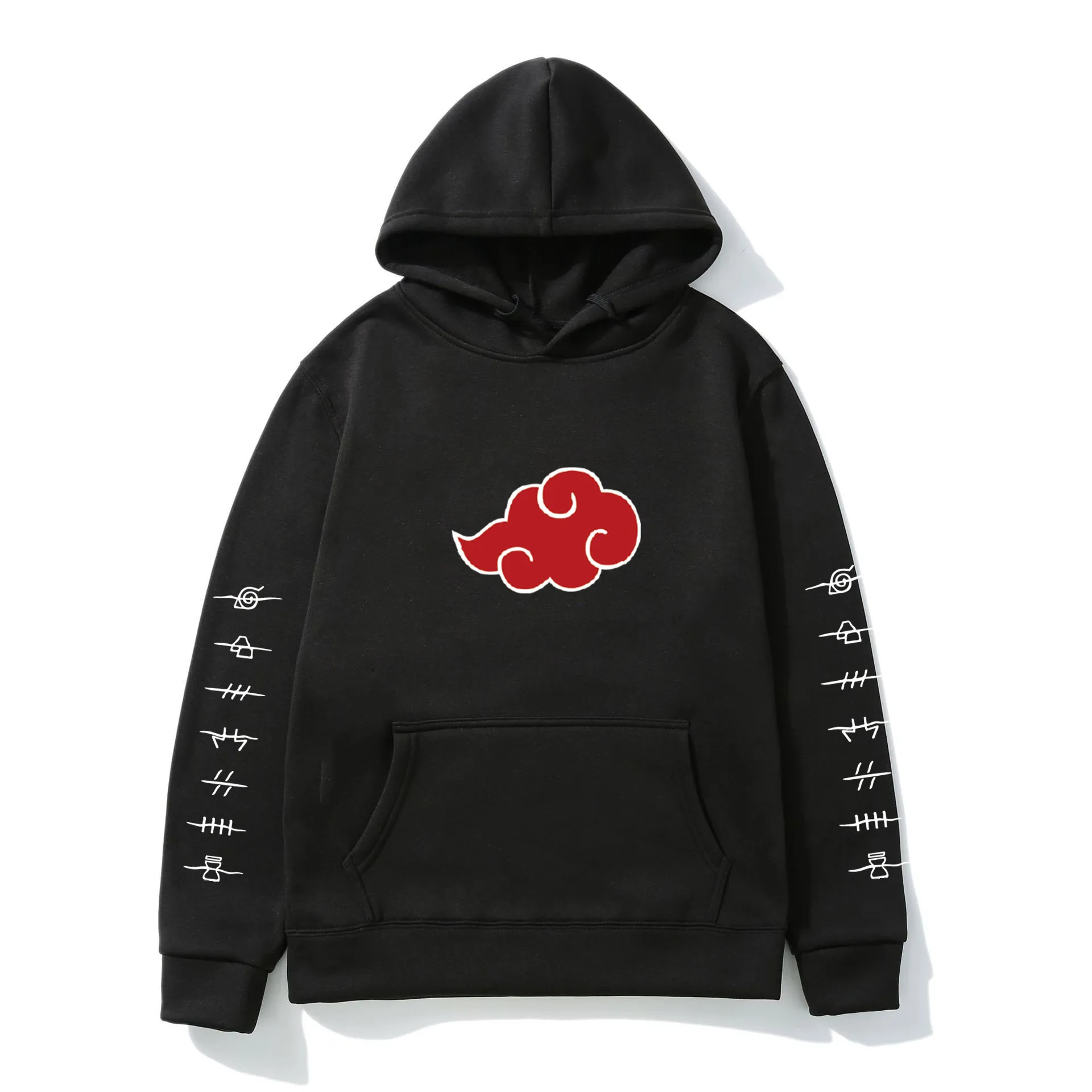

Japanese anime Akatsuki Cloud Symbols printed men's hooded sweatshirt sweatshirt men and women hooded sweatshirt pullover