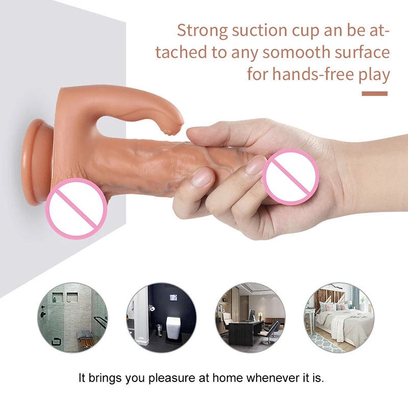 Автоматический телескопический нагревающий вибратор с дистанционным