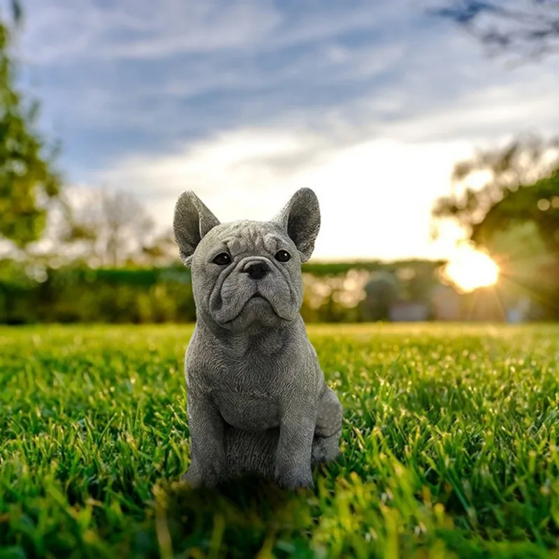 

Resin Cute Gardening Decoration Dog Statue Ornament Sculpture Garden furnishing products, suitable for a variety of scenarios