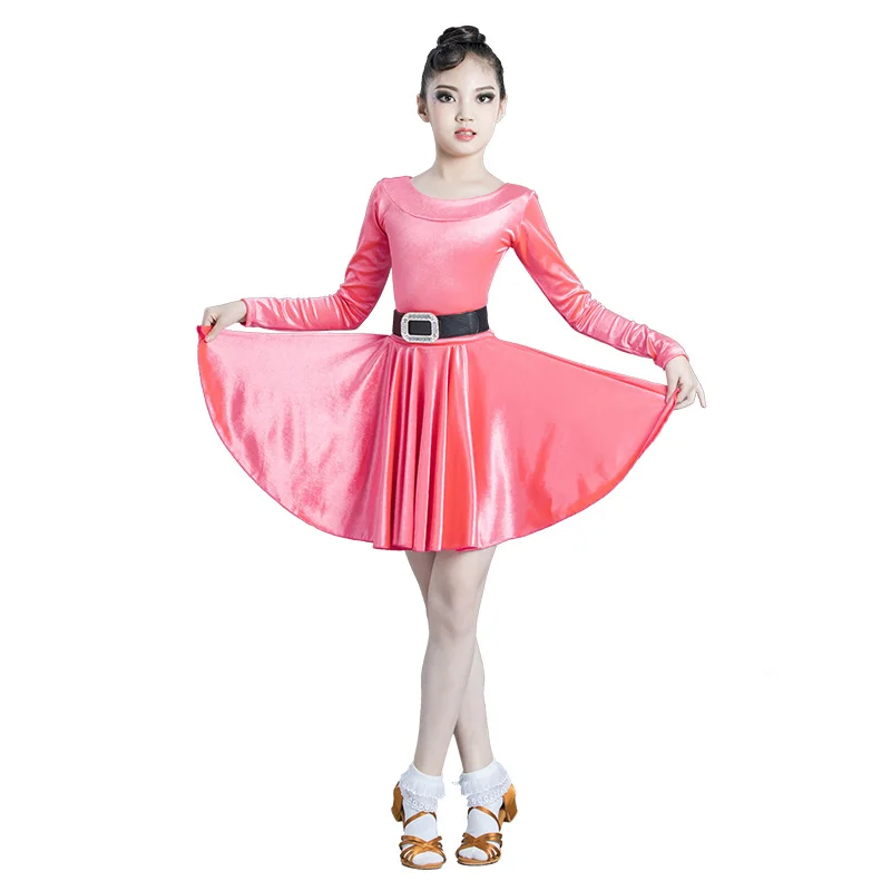 

Latin Dance Dress Girls Rumba Cha Cha Samba Tango Salsa Clothes Competition Performance Dancing Costumes Kids Stage Wear DN5223