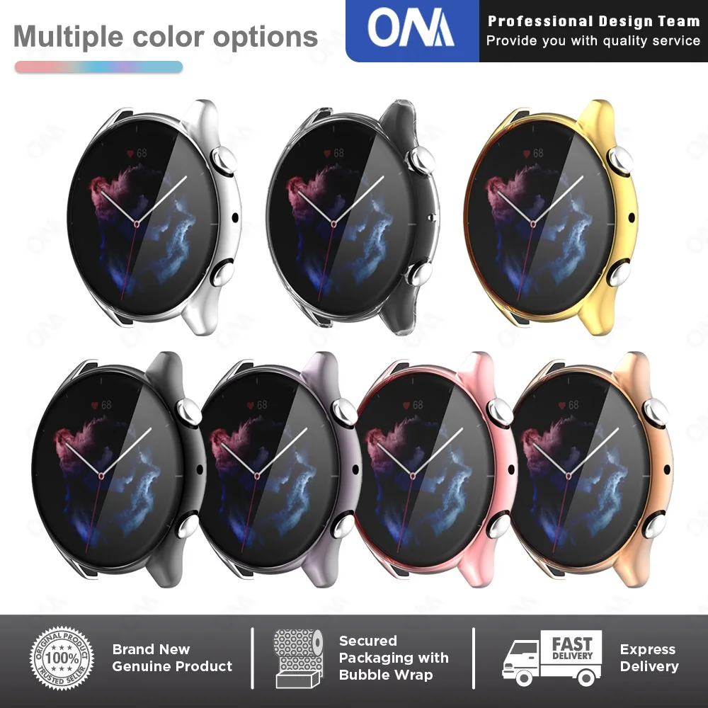 Защитный чехол для экрана Huami Amazfit GTR 3 / Pro мягкий термополиуретановый умных часов