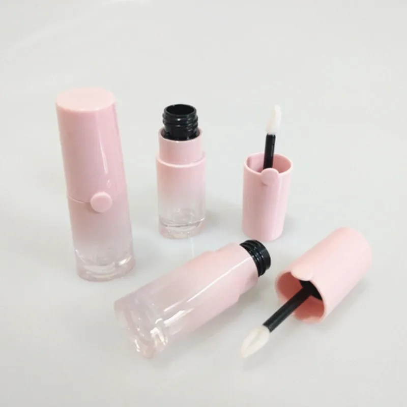 5 мл пустой розовый тюбик для блеска губ DIY пластиковый прозрачный контейнер