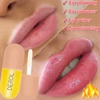 sexy big lips plumping gloss lip extreme volume lip plumper moisturizer lip gloss transparent waterproof clear lip gloss