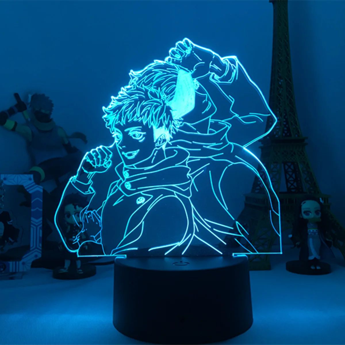 

Anime Lamp 3D usb light LED anime jjujutsu kaisenn Night lights figurine table lamp for cartoon comics home decor lamp gift Toy
