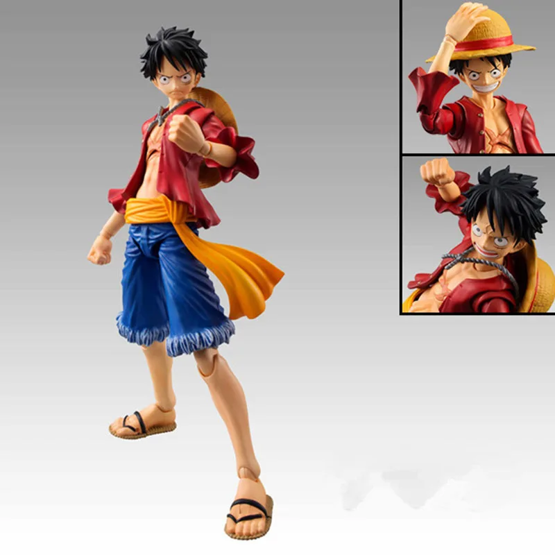 Кукла Луффи из аниме ONE PIECE может сменить руку и голову подвижная 17 см ПВХ