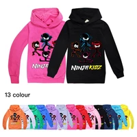 ninja kidz a kids clothes cotton hooded sweater streetwear sweatshirt anime game pullover hip hop teenager boy girl clothing