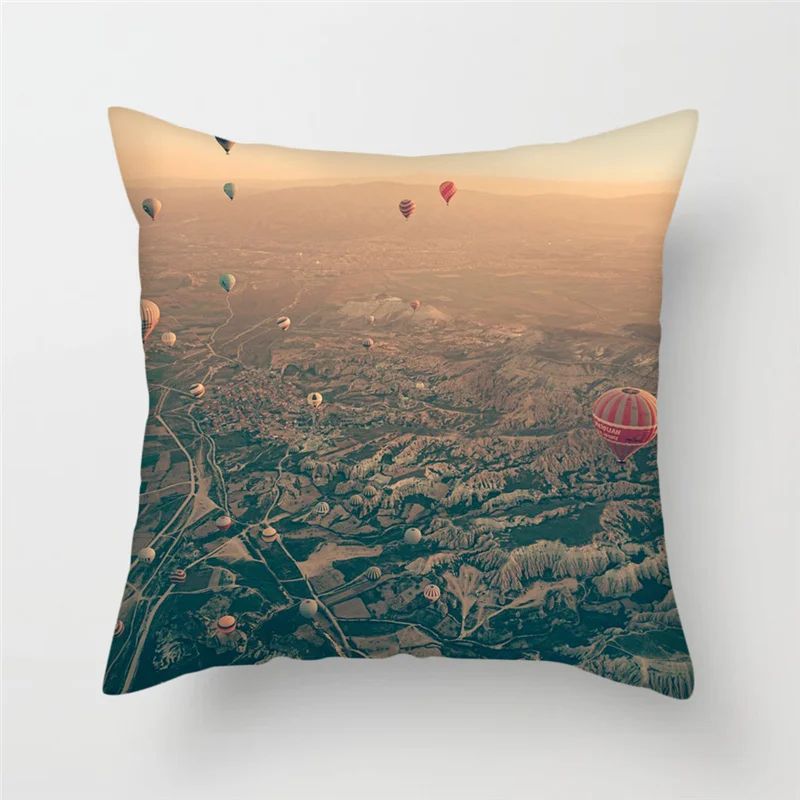 Чехол для подушки Fuwatacchi с красивым пейзажем чехол горячим воздухом дома дивана