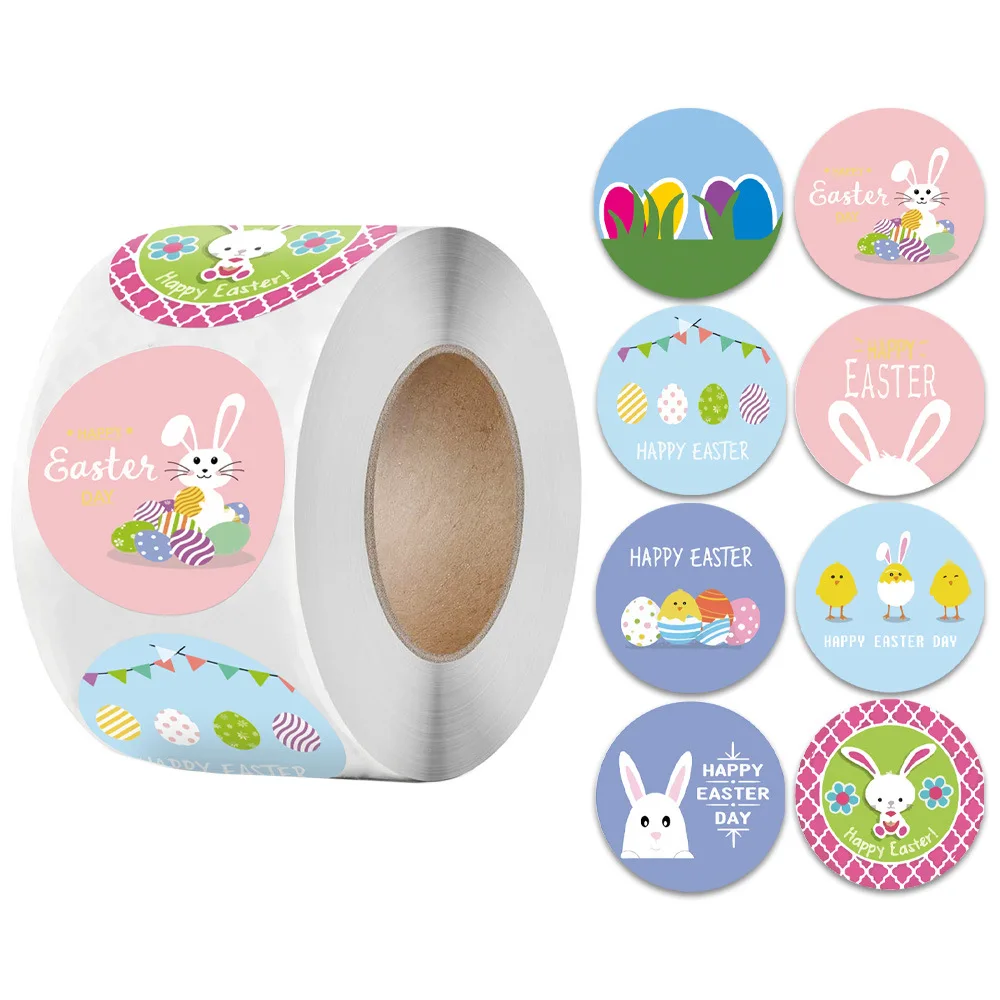 

Easter Toy Stickers Sealing Thanks For Handmade Crafts Decoration Label DIY Rolled