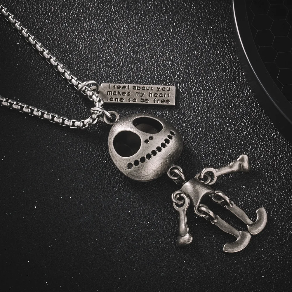 Винтажный кулон чужой ожерелье шарнир подвижный 316 нержавеющая сталь цепочка