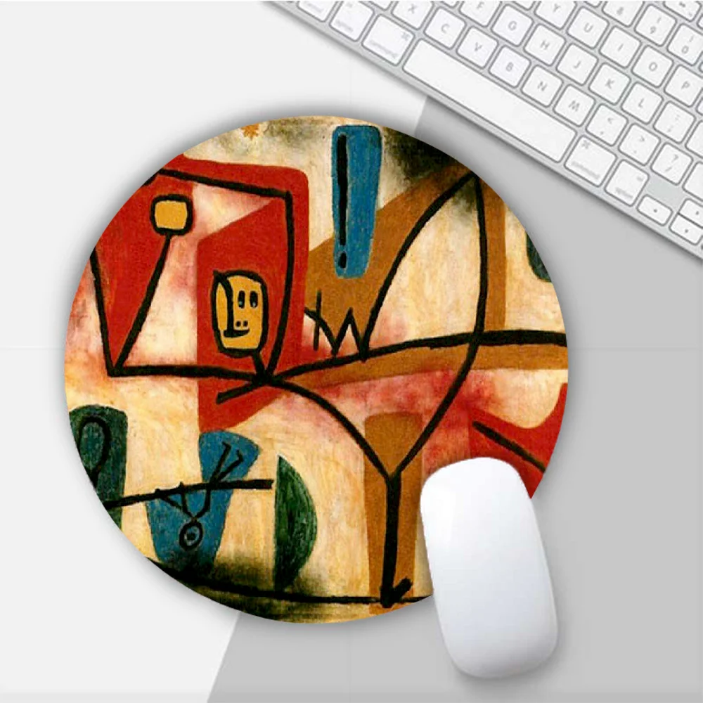 

Palu klee Art Round Mouse Mat Gaming Mouse Pad For PC Laptop Notebook 20x20cm Gamer Desk Pad