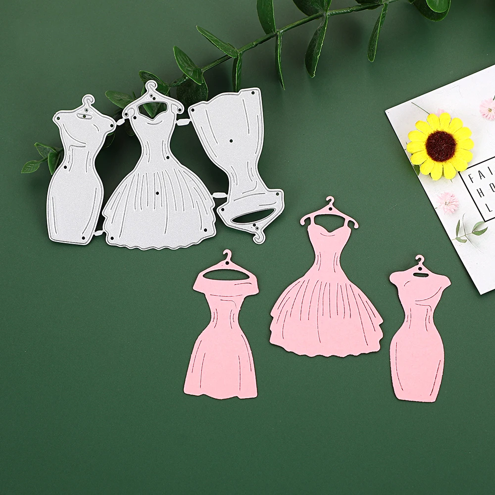 

Skirts Cutting Dies Stencil Metal Mould Embossing Folder Scrap Booking Album Decoration Troqueles Papercraft Model Stamping Die