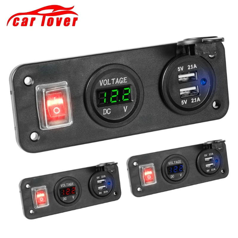 12 В розетка для автомобильного прикуривателя двойной USB адаптер зарядное