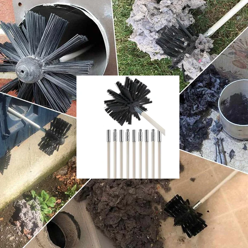 9 шт./компл. набор кистей для дымохода бытовой промышленный котел сушилка