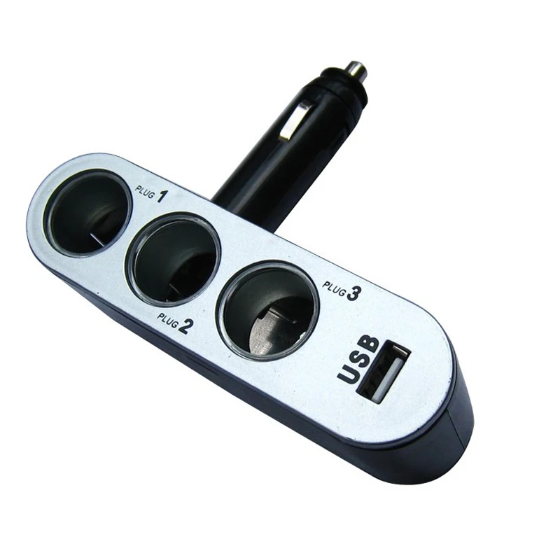 Зарядных порта USB для автомобиля Зарядное устройство 12v телефонное заряд 3 х