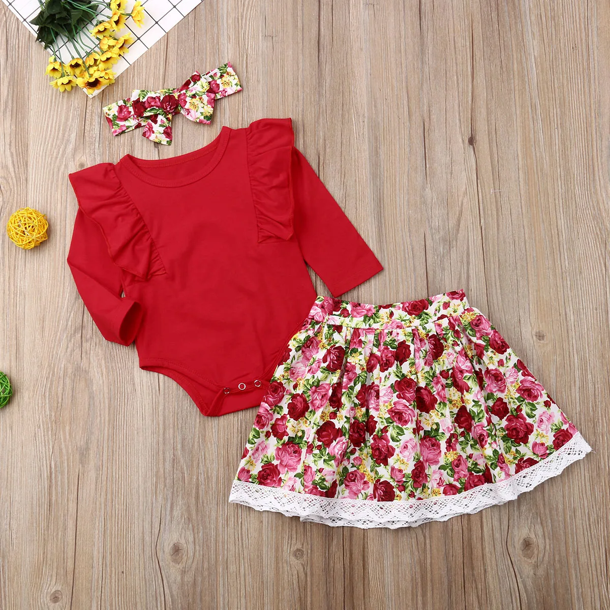 Новый брендовый комплект для малышей из 3 предметов комбинезон новорожденных