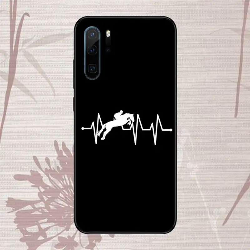 

Horse Pony Horse Heartbeat Phone Case For Huawei P20 P30 P40 lite Pro P Smart 2019 Mate 10 20 Lite Pro Nova 5t