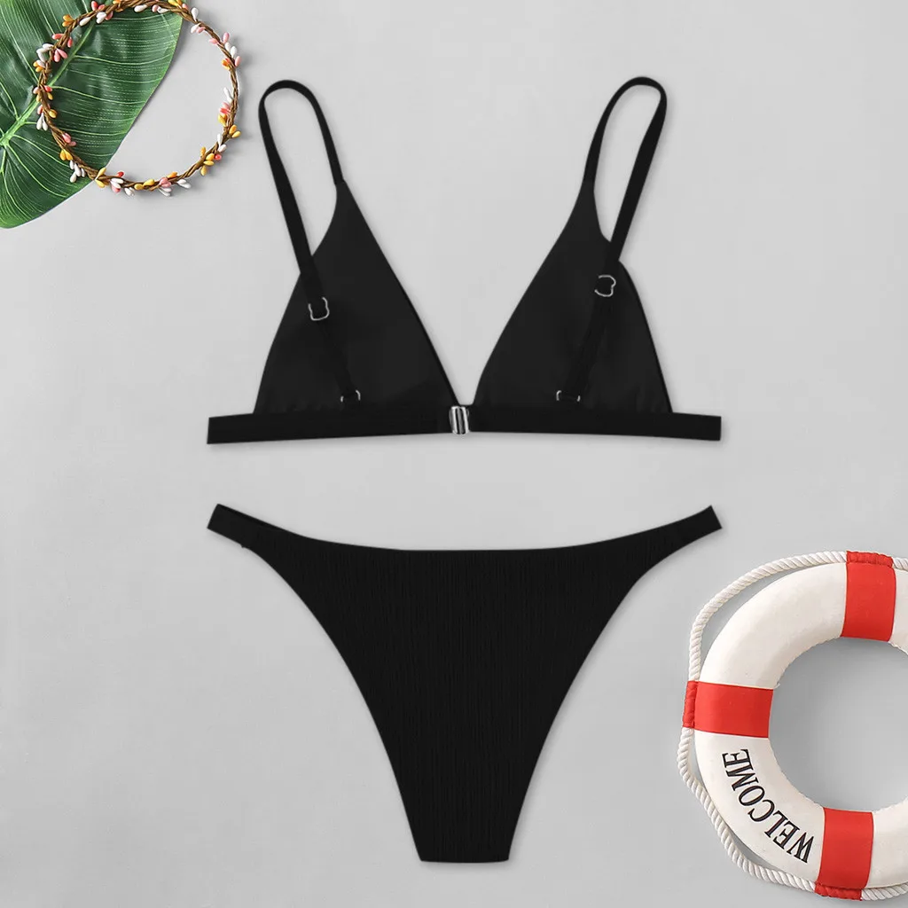 Женский купальный костюм KANCOOLD розовый с подкладкой монокини пуш-апом комплект