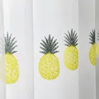 Тюлевые шторы с вышивкой фруктов для спальни Корейская прозрачная вуаль для гостиной ананас белые оконные занавески шторы детский Декор