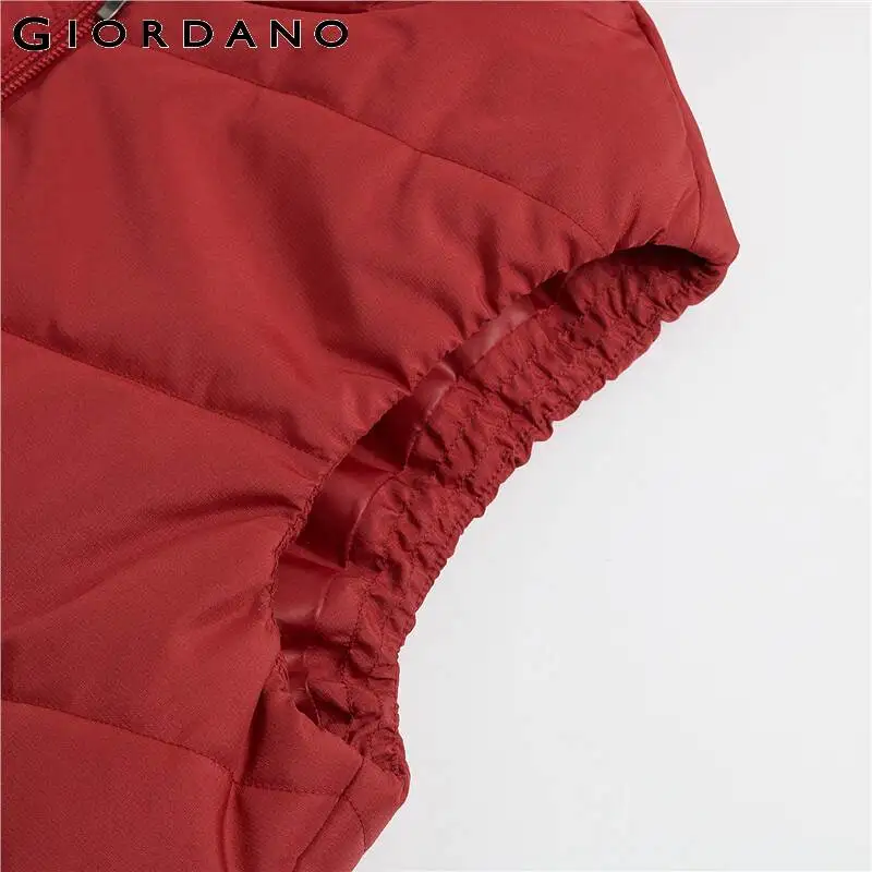 Giordano женский жилет без рукавов с капюшоном застежкой на молнии имеется несколько