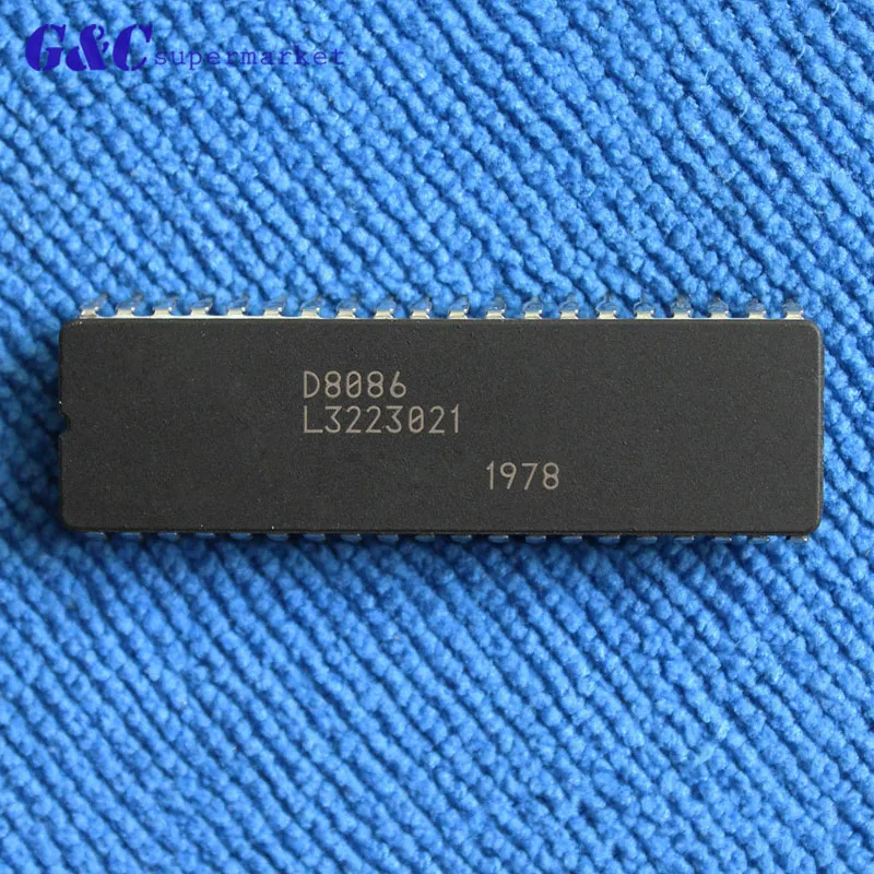 1PCS/5PCS D8086 8086 DIP 40PIN 16-Bit Microprocessor IC | Электронные компоненты и принадлежности