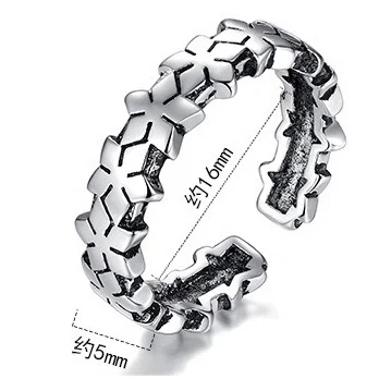 Женское Винтажное кольцо из тайского стерлингового серебра регулируемое