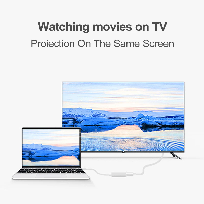 Переходник с Mini DP на HDMI совместимый кабель для ноутбука ПК штекер гнездо 1080P видео