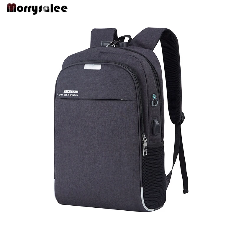 Laptop Backpack USB Charging 15.6 inch Anti Theft Women Men School Bags For Student High Quality Men's Bag | Багаж и сумки
