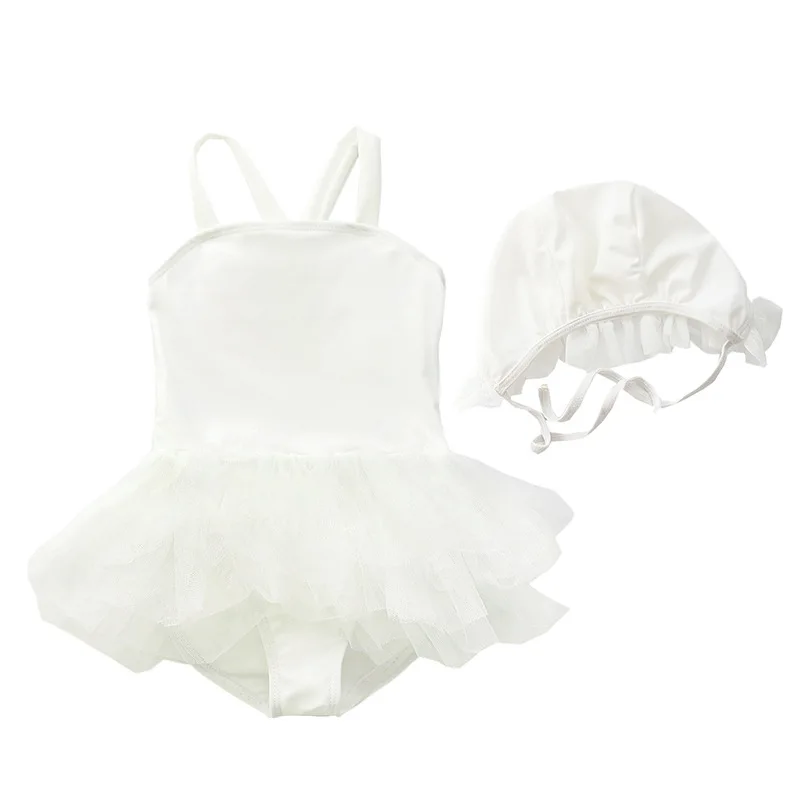 Детский купальный костюм с крыльями ангела для маленьких девочек Купальник на