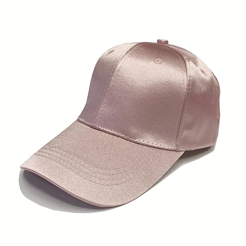 

Smooth Satin Baseball Cap Silk Satin CoupleTrendy Daddy Hats Men's Hat Women Hip Hop Caps Snapback Hats For Men