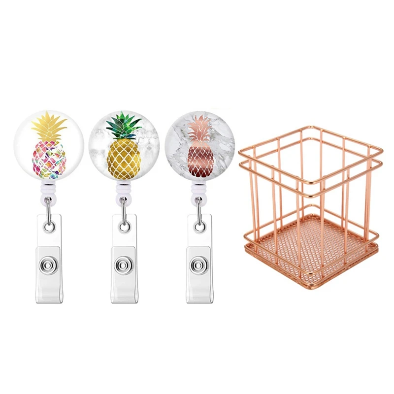 

1 шт. карандаш из проволочной сетки/стакан для ручек, квадратная железная сетчатая ручка, настольный сортировщик и 3 шт. значок медсестры, кат...