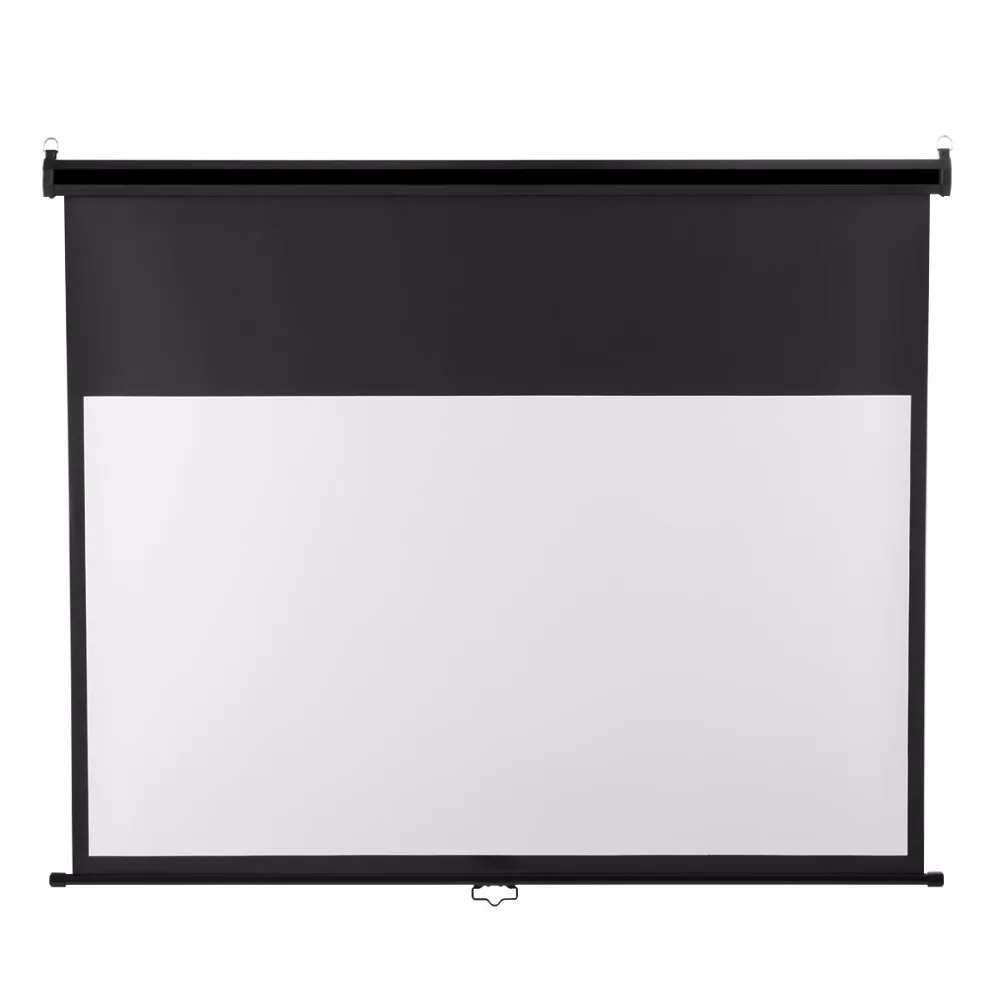 Excelvan 100 дюймов 16:9 коэффициент усиления 1,1 ручной вытягивающийся проекционный проектор экран Авто самоблокирующийся водонепроницаемый экран