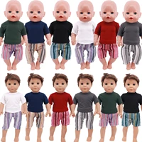 doll solid color clothes suit fit 18 inch american doll 40 43cm born baby accessories for girl birthday festival gift%ef%bc%8cgirl toy