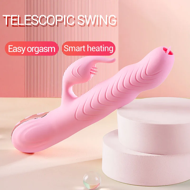 Омисский нагрев качели Телескопический кролик вибратор вращающийся