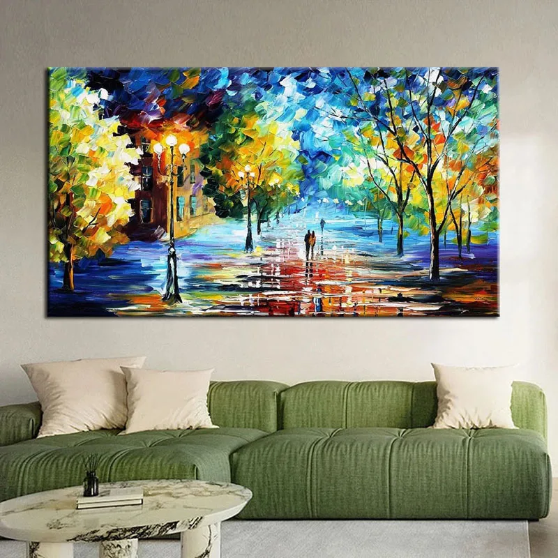 Высококачественная ручная роспись маслом абстрактная красочная пейзаж палитра