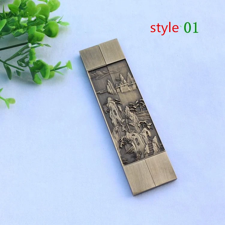 

Brass Paperweight metal ruler solid copper student Beginners small creative calligraphy relief ruler