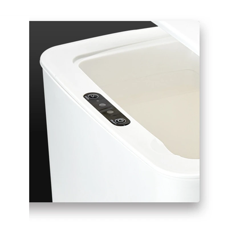 

Touchless Kitchen Trash Can ligent Induction Motion Sensor Wide Opening Sensor Eco-Friendly Waste Garbage Bin,White