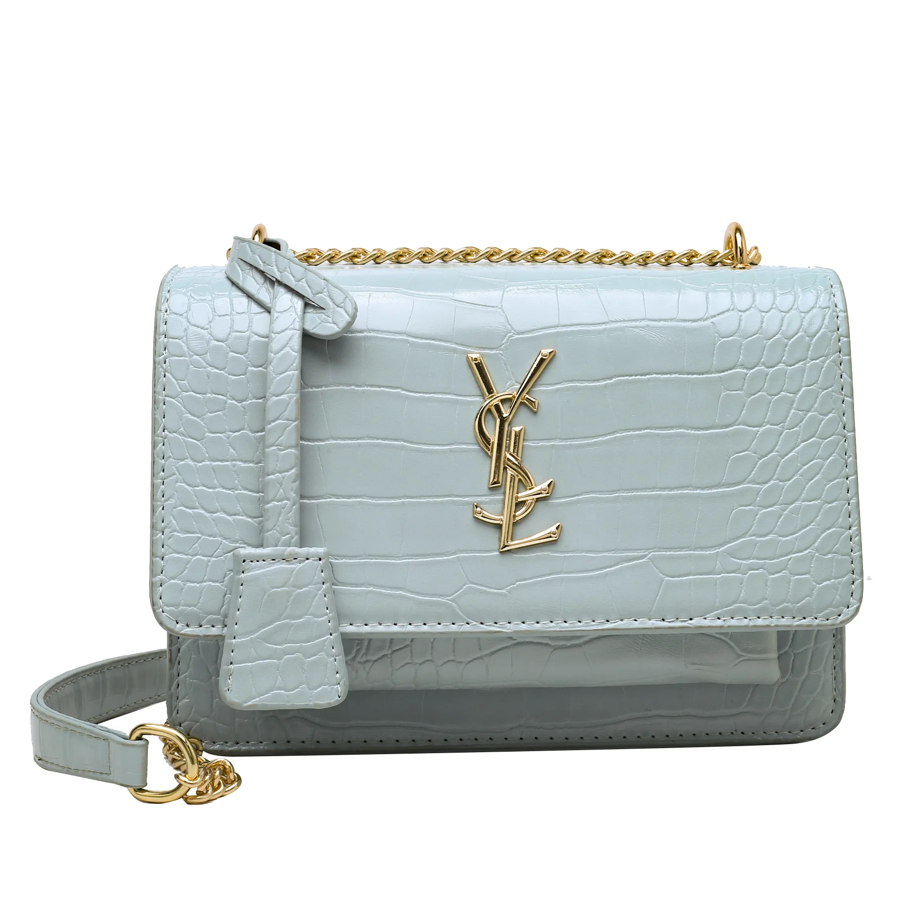 

Women's Bag 2021 New Fashion Autumn European and American Stone Pattern Small Square Bag Chain Crossbody Bag