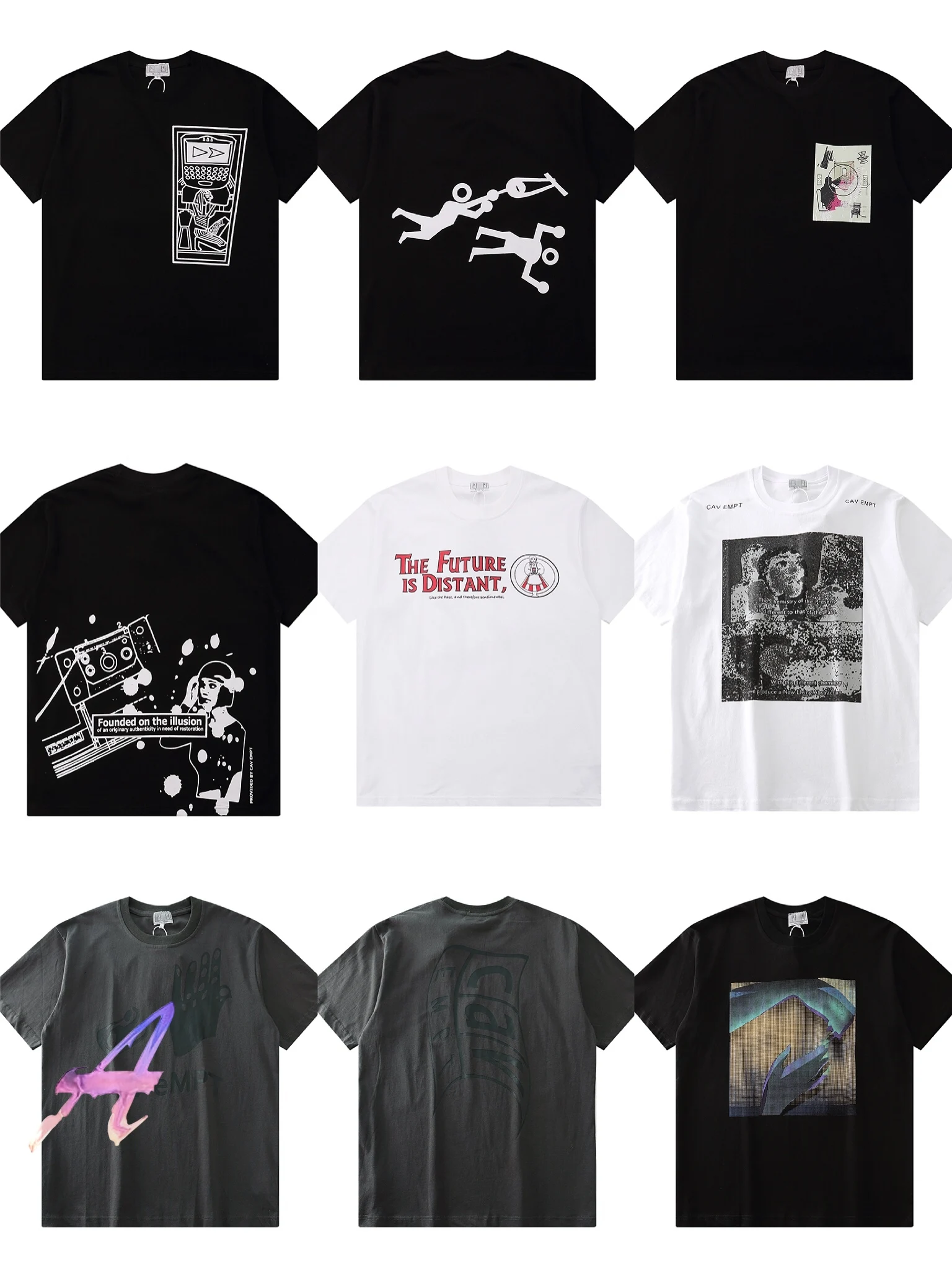 

New Cav Empt Trendy Design T-shirts Men Women Urban Streetwear T Shirt CavEmpt Fashion Casual T Shirt CE T-shirt Fast Shipping