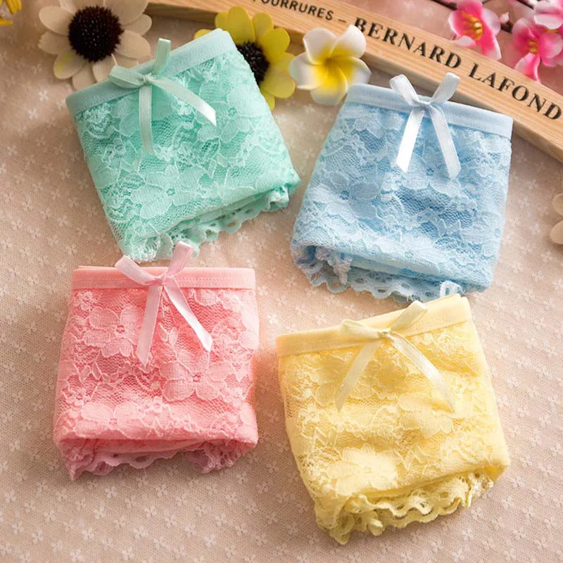 Женские кружевные трусы B 2020 ультратонкие прозрачные трусики с вышитым цветком