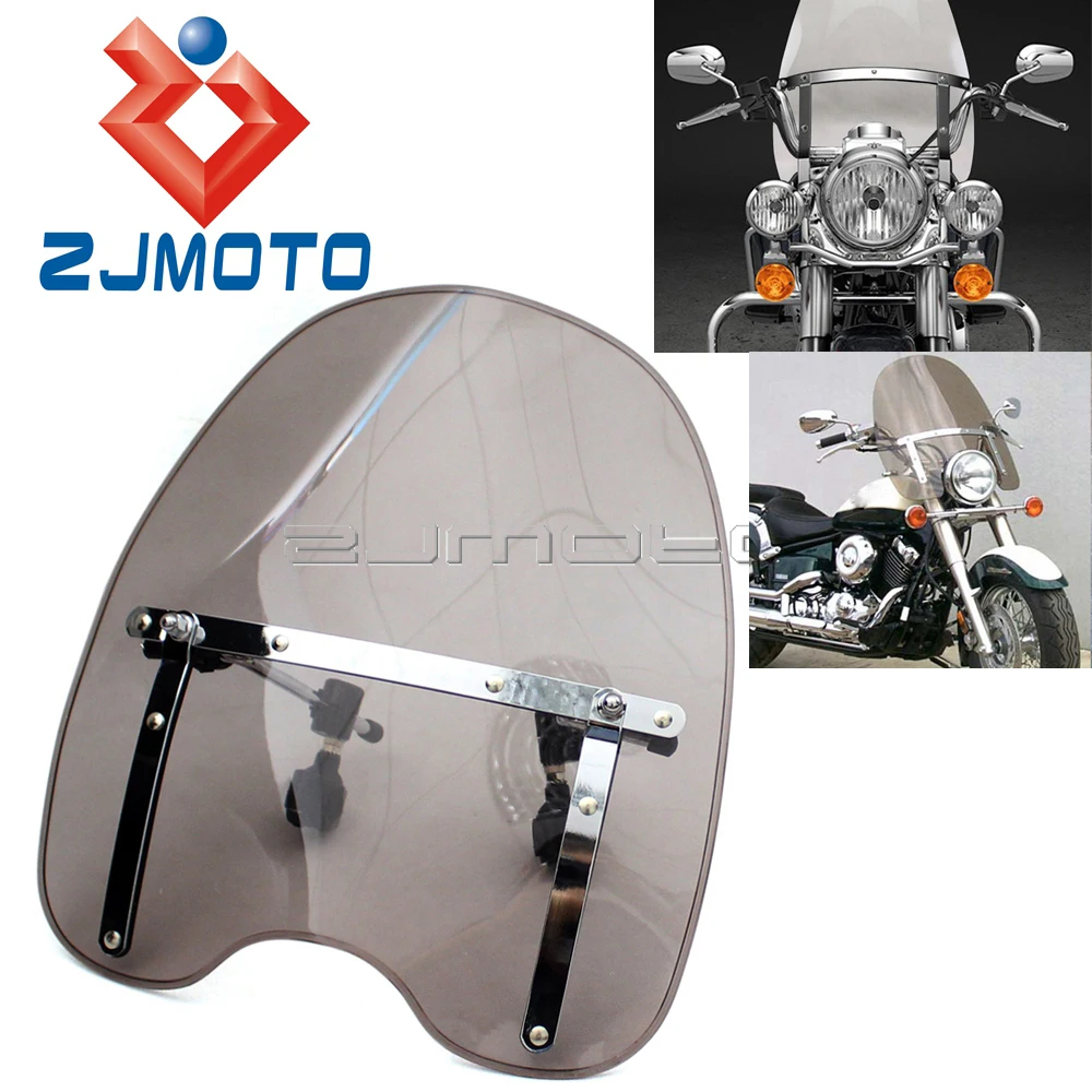 Ветровое стекло для Honda Shadow ACE 1100 750 Sabre Aero Spirit RS VLX600 Yamaha V Star Max|windshield windscreen|motorcycle