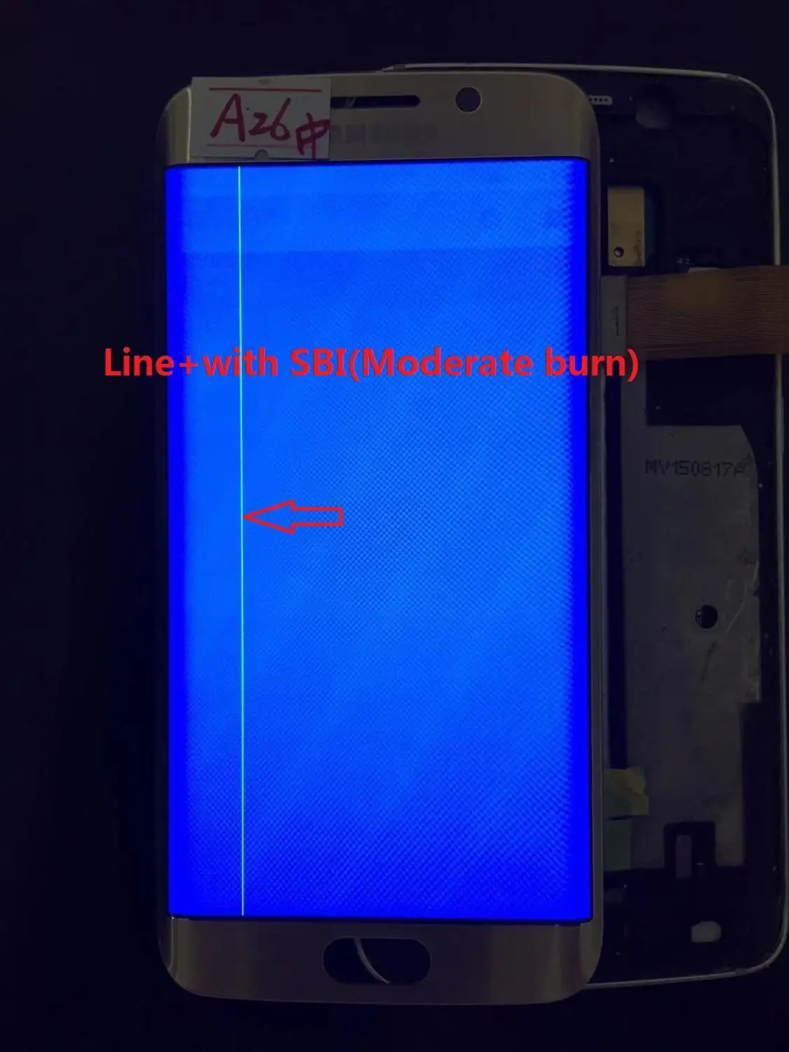 AMOLED ЖК дисплей для SAMSUNG Galaxy s6 edge G925 G925F сенсорный экран дигитайзер дисплей с линией - Цвет: NO.A26 Gold