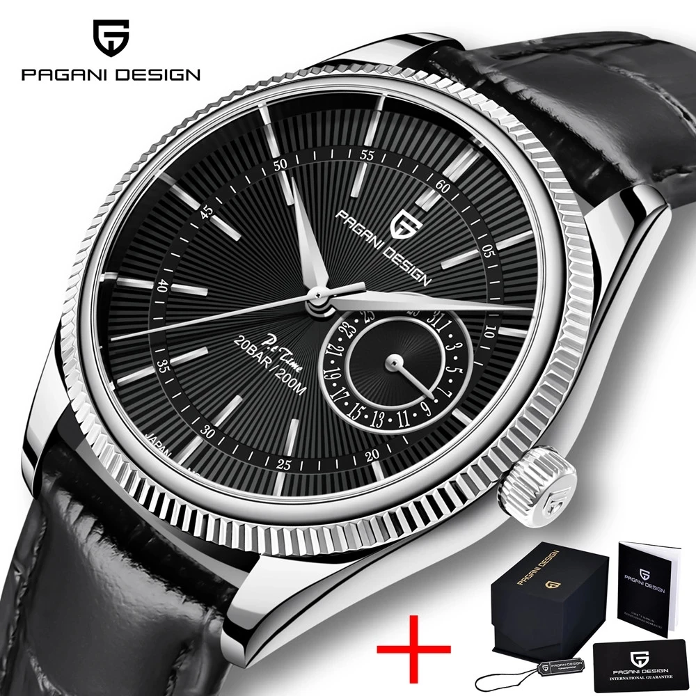 2021 New PAGANI Design Men's Watch Top Luxury Brand Automatic Mechanical Watches Men's Business Leather Strap Waterproof Watches