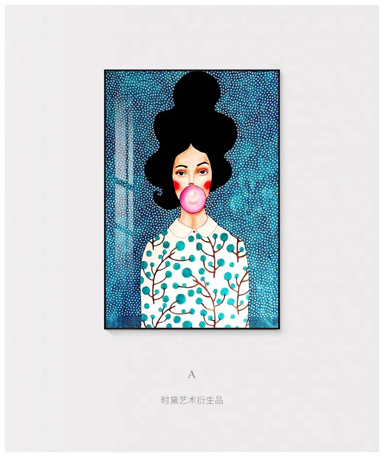 

Nordic Modern Style Colorful Characters Canvas Painting Poster Print Decor Wall Art Pictures For Living Room Bedroom