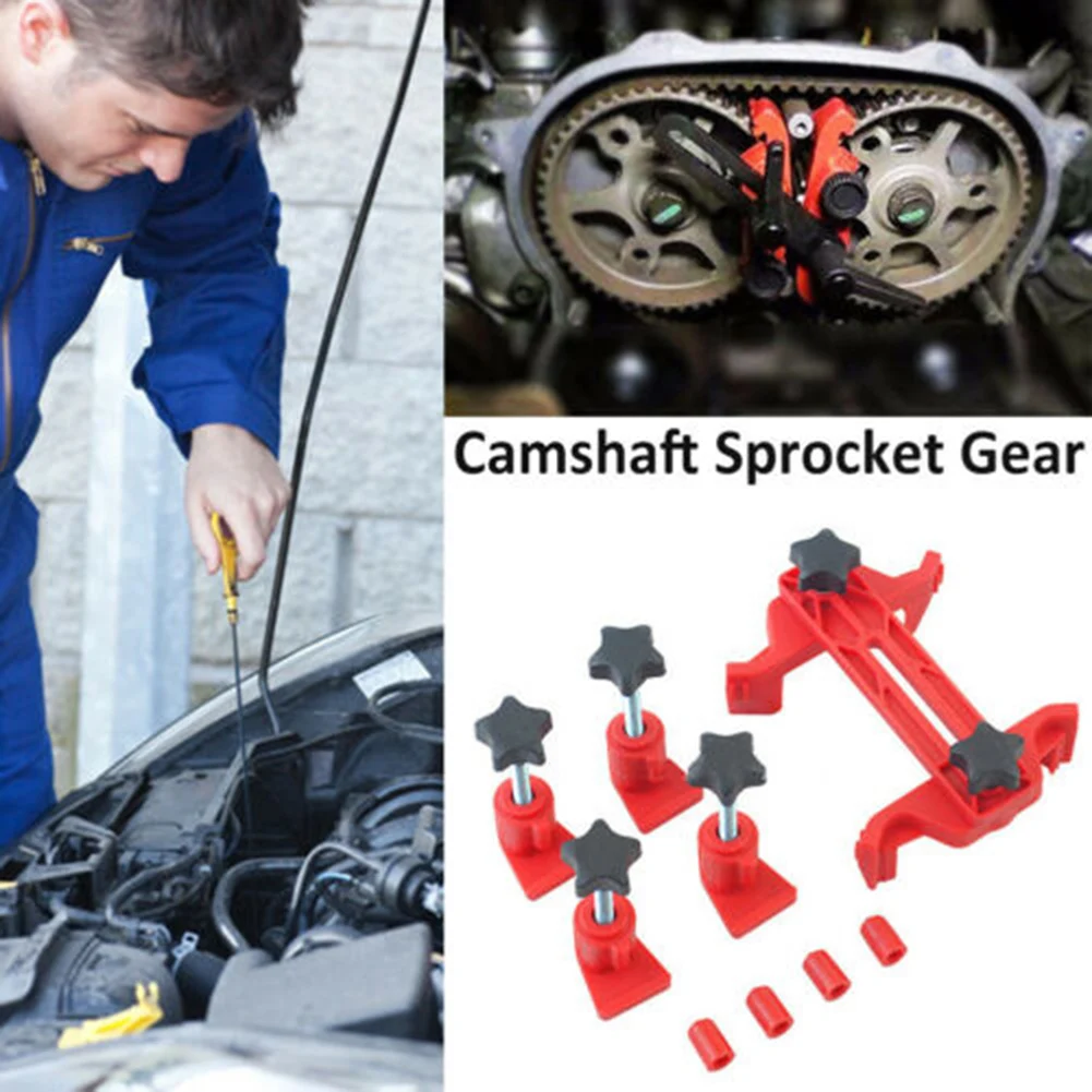 

Dual Cam Clamp Camshaft Engine Timing Locking Tool Sprocket Gear Kit Universal SDF-SHIP